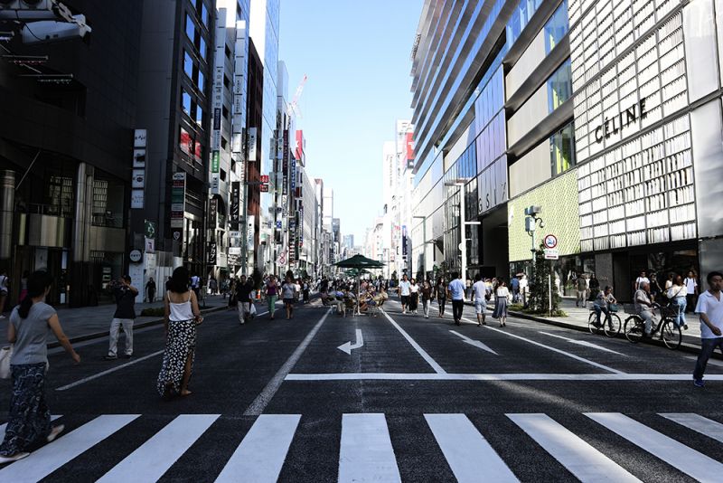 Một góc đường Chuo Dori Một góc đường Chuo Dori